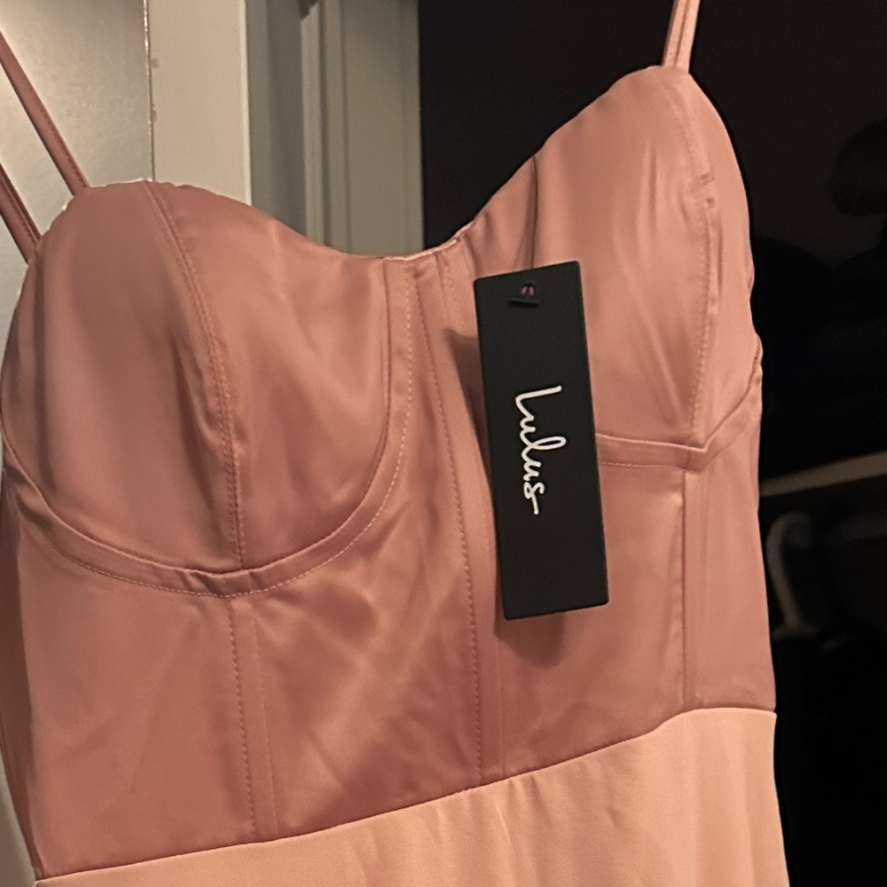 Prom dress two shades of dusty pink never worn with tags